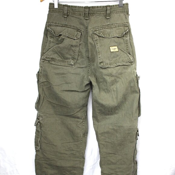 Vintage Y2K AP COMPANY Men's Military Tactical Cargo Pants Size 30x32 Army Green - Picture 9 of 10